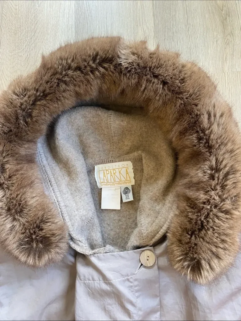 Image for Vintage Linda Lundström La Parka 3-in-1 Coat Heather Grey Taupe Small