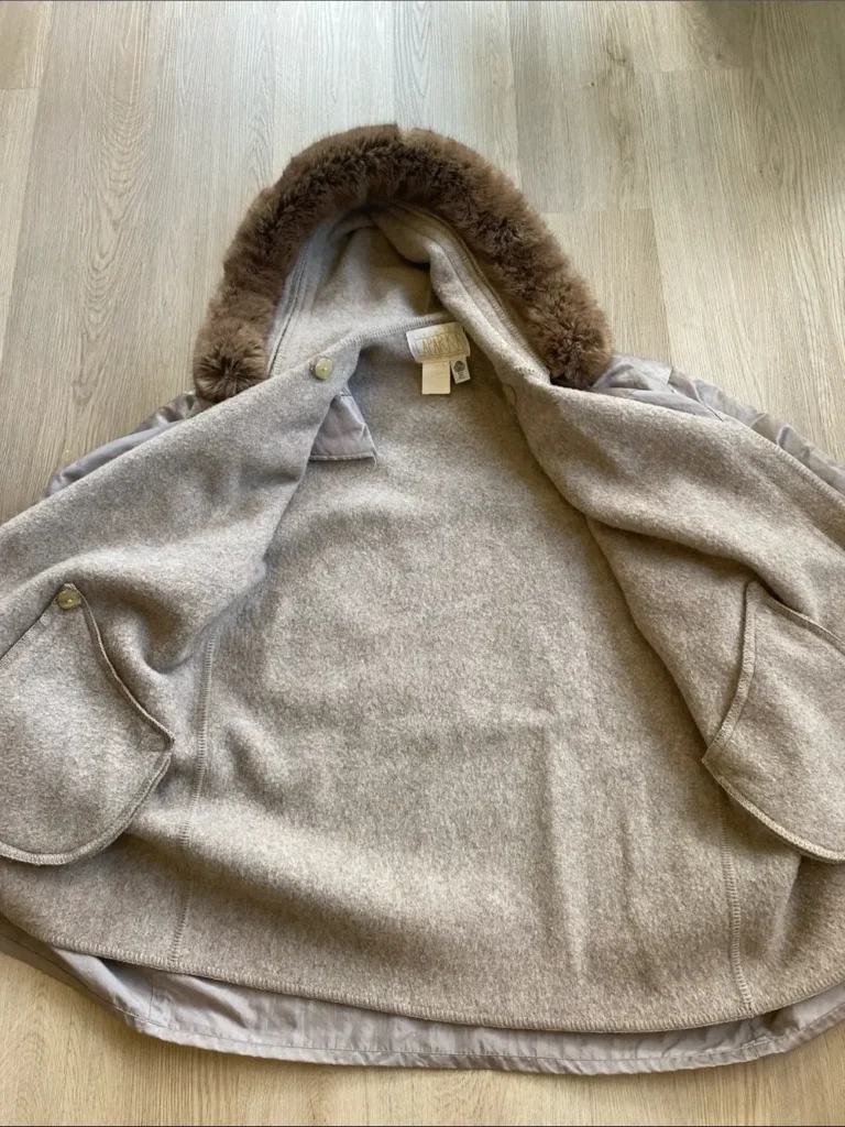 Image for Vintage Linda Lundström La Parka 3-in-1 Coat Heather Grey Taupe Small