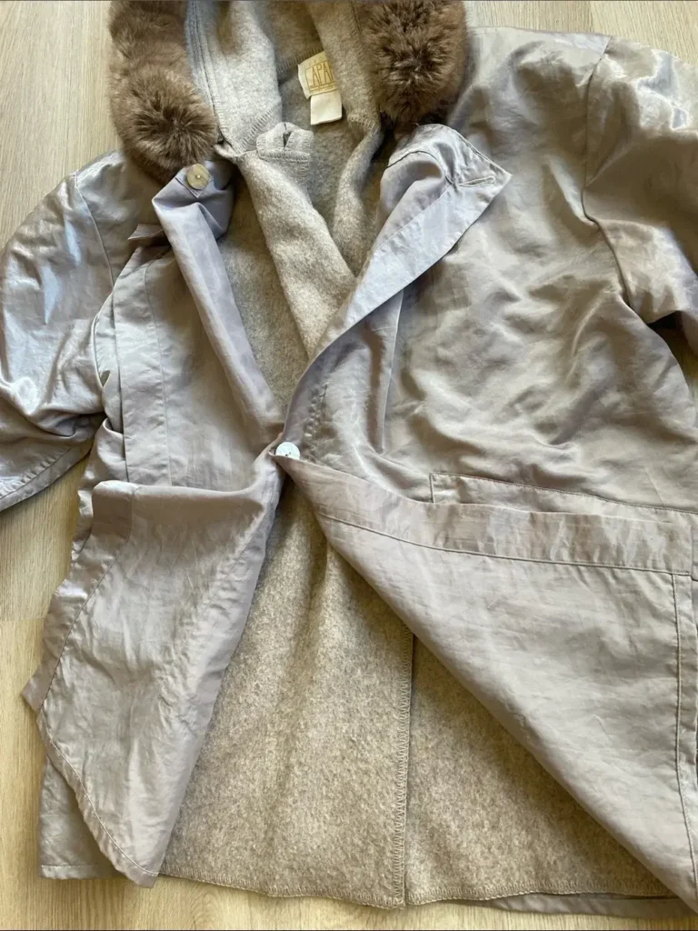 Image for Vintage Linda Lundström La Parka 3-in-1 Coat Heather Grey Taupe Small