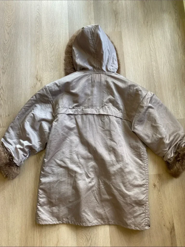 Image for Vintage Linda Lundström La Parka 3-in-1 Coat Heather Grey Taupe Small