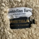 Thumbnail for Vintage Friitala Finland Double Breasted Suede Shearling Rancher Car Coa