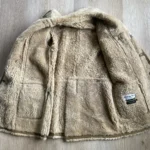 Thumbnail for Vintage Friitala Finland Double Breasted Suede Shearling Rancher Car Coa