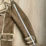 Thumbnail for Vintage Friitala Finland Double Breasted Suede Shearling Rancher Car Coa