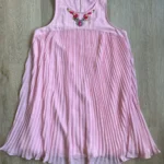 Thumbnail for Ted Baker London Arleen Pink Embellished Pleated Shift Dress Size 4