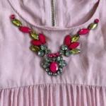 Thumbnail for Ted Baker London Arleen Pink Embellished Pleated Shift Dress Size 4