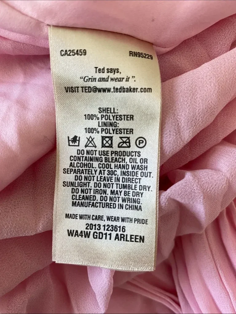 Image for Ted Baker London Arleen Pink Embellished Pleated Shift Dress Size 4