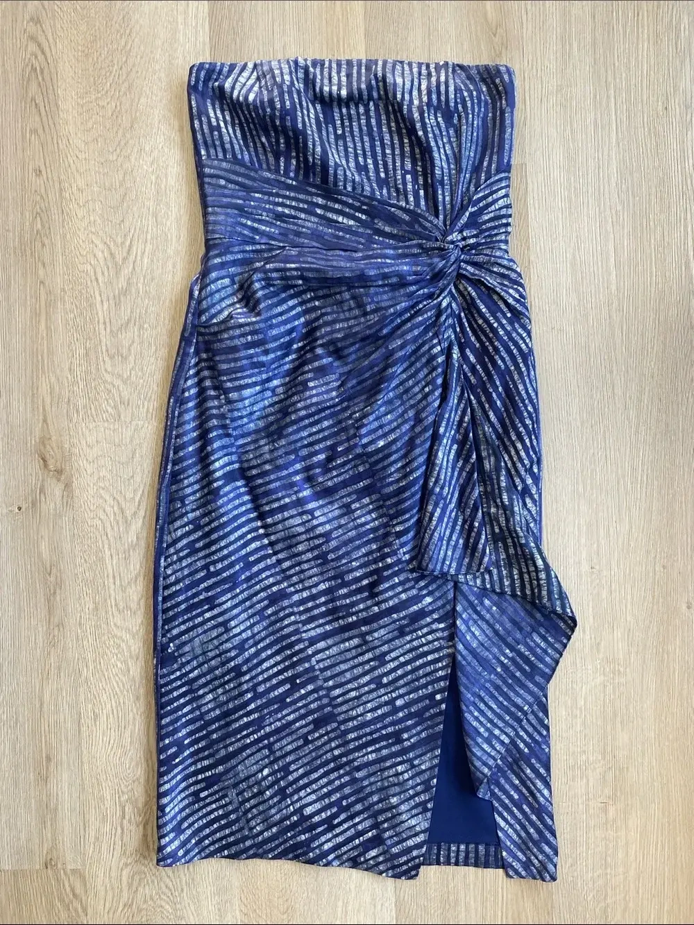Banana Republic x Piece & Co Strapless Silk Blend Twist Front Cocktail Dress Banana Republic seconde main