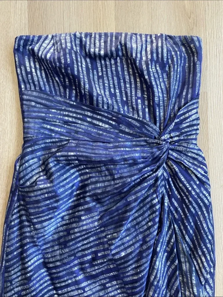 Image for Banana Republic x Piece & Co Strapless Silk Blend Twist Front Cocktail Dress