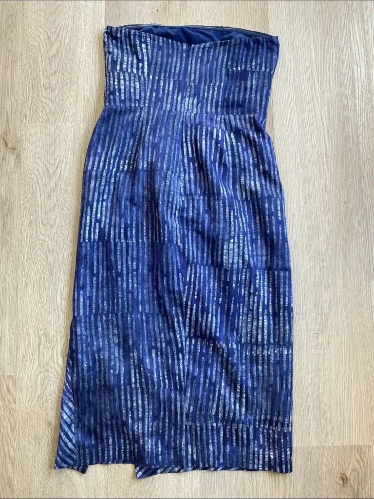 Image for Banana Republic x Piece & Co Strapless Silk Blend Twist Front Cocktail Dress