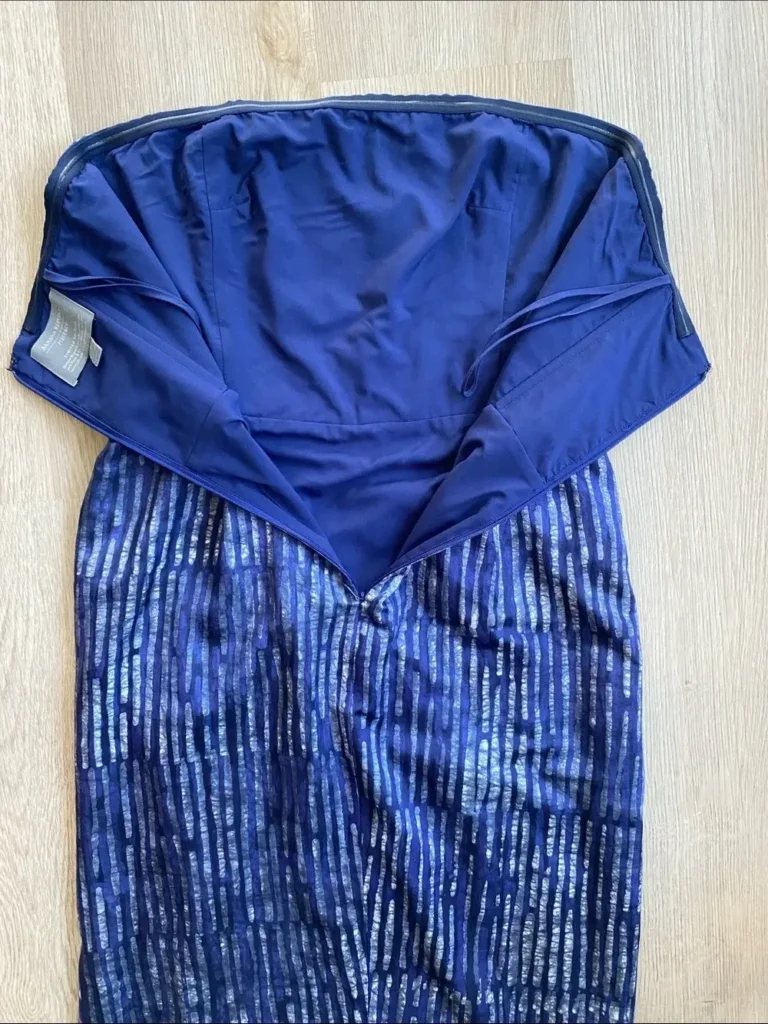 Image for Banana Republic x Piece & Co Strapless Silk Blend Twist Front Cocktail Dress