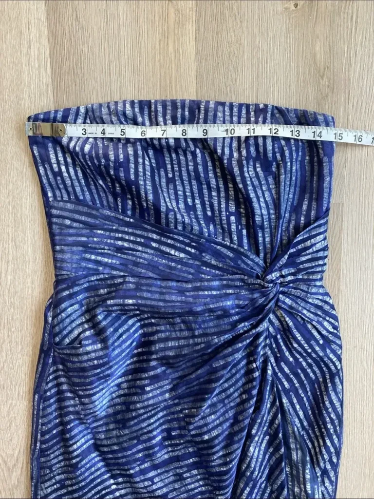 Image for Banana Republic x Piece & Co Strapless Silk Blend Twist Front Cocktail Dress