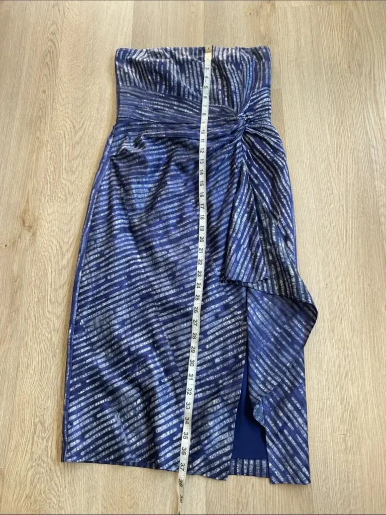 Image for Banana Republic x Piece & Co Strapless Silk Blend Twist Front Cocktail Dress