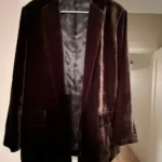 Thumbnail for Brown velvet jacket