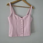 Thumbnail for Haut col en coeur style bustier