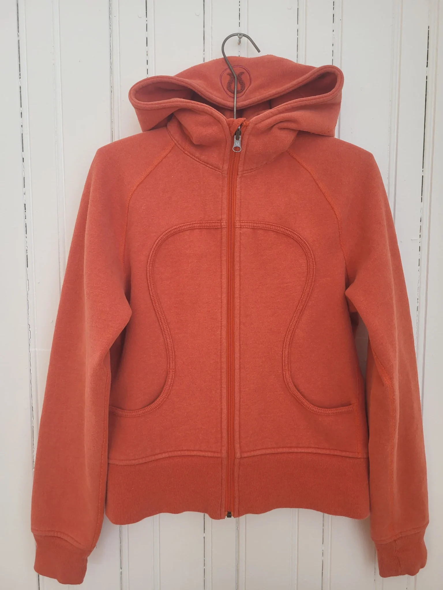 Image for Lululemon Vintage Scuba Hoodie Orange –  Logo