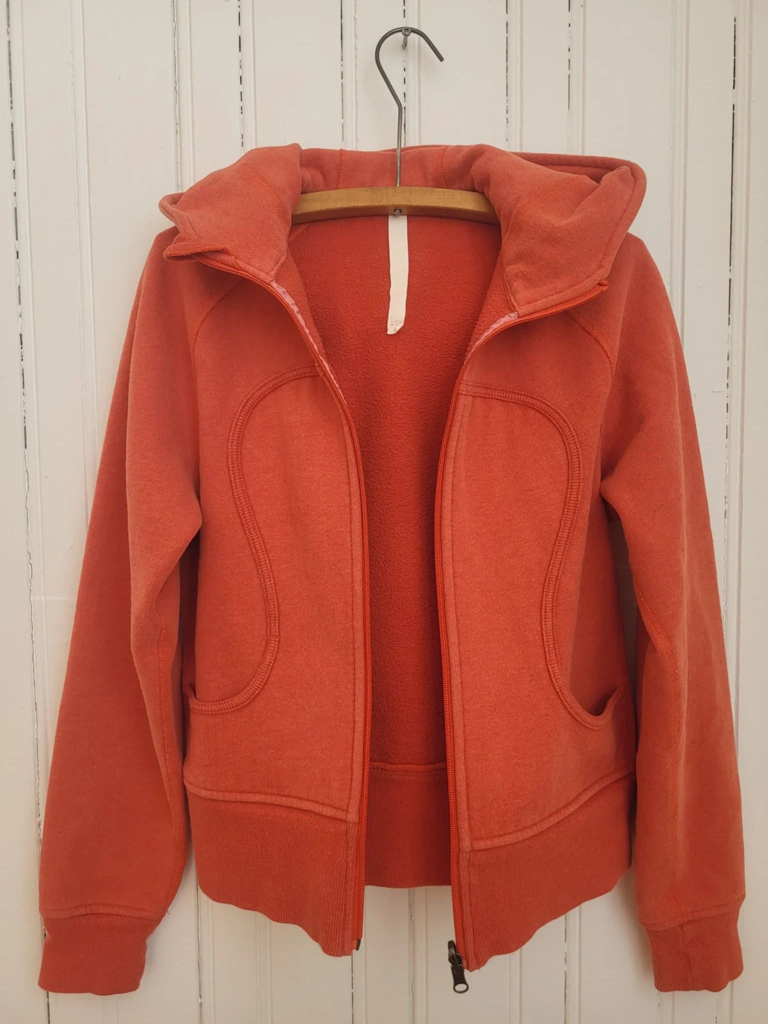 Image for Lululemon Vintage Scuba Hoodie Orange –  Logo