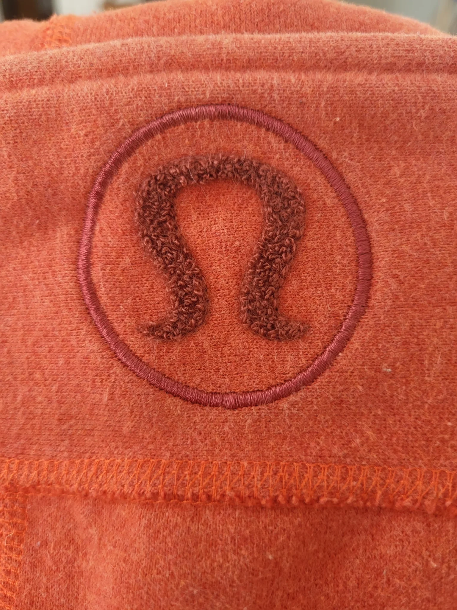 Image for Lululemon Vintage Scuba Hoodie Orange –  Logo