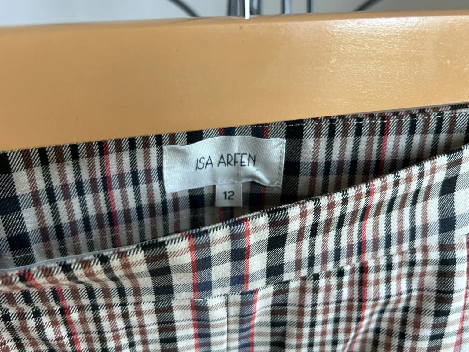 Image for ISA ARFEN tailored plaid pants