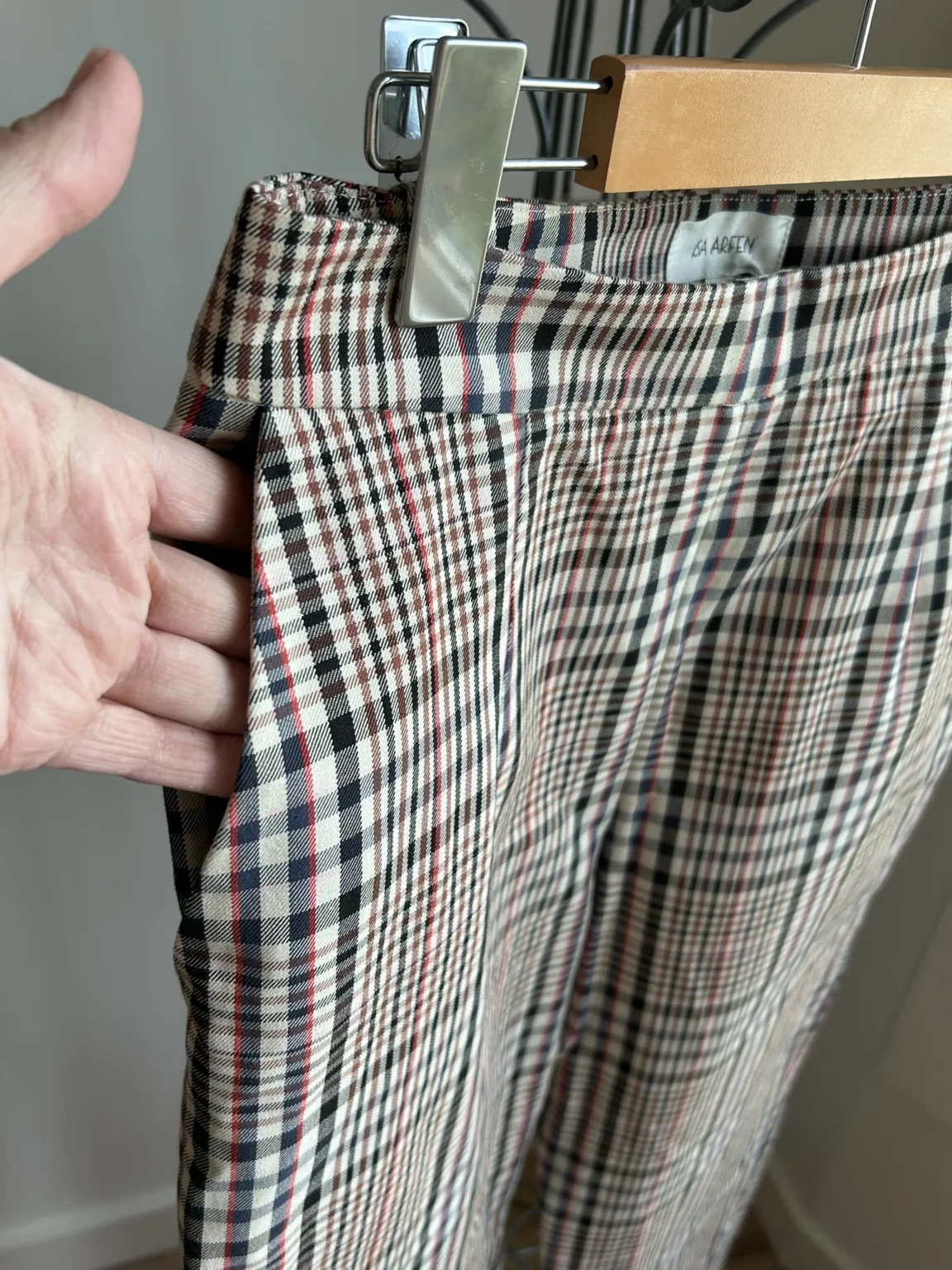 Image for ISA ARFEN tailored plaid pants