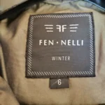 Thumbnail for Down and feather winter coat Olive Green