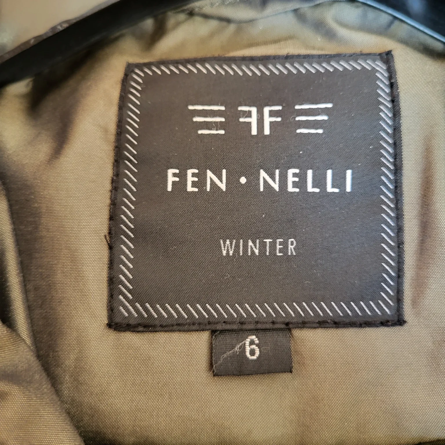 Image for Down and feather winter coat Olive Green