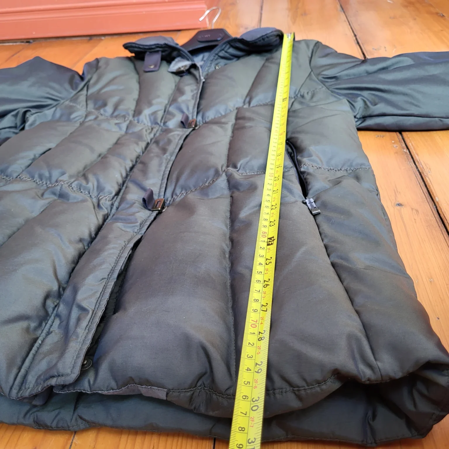 Image for Down and feather winter coat Olive Green