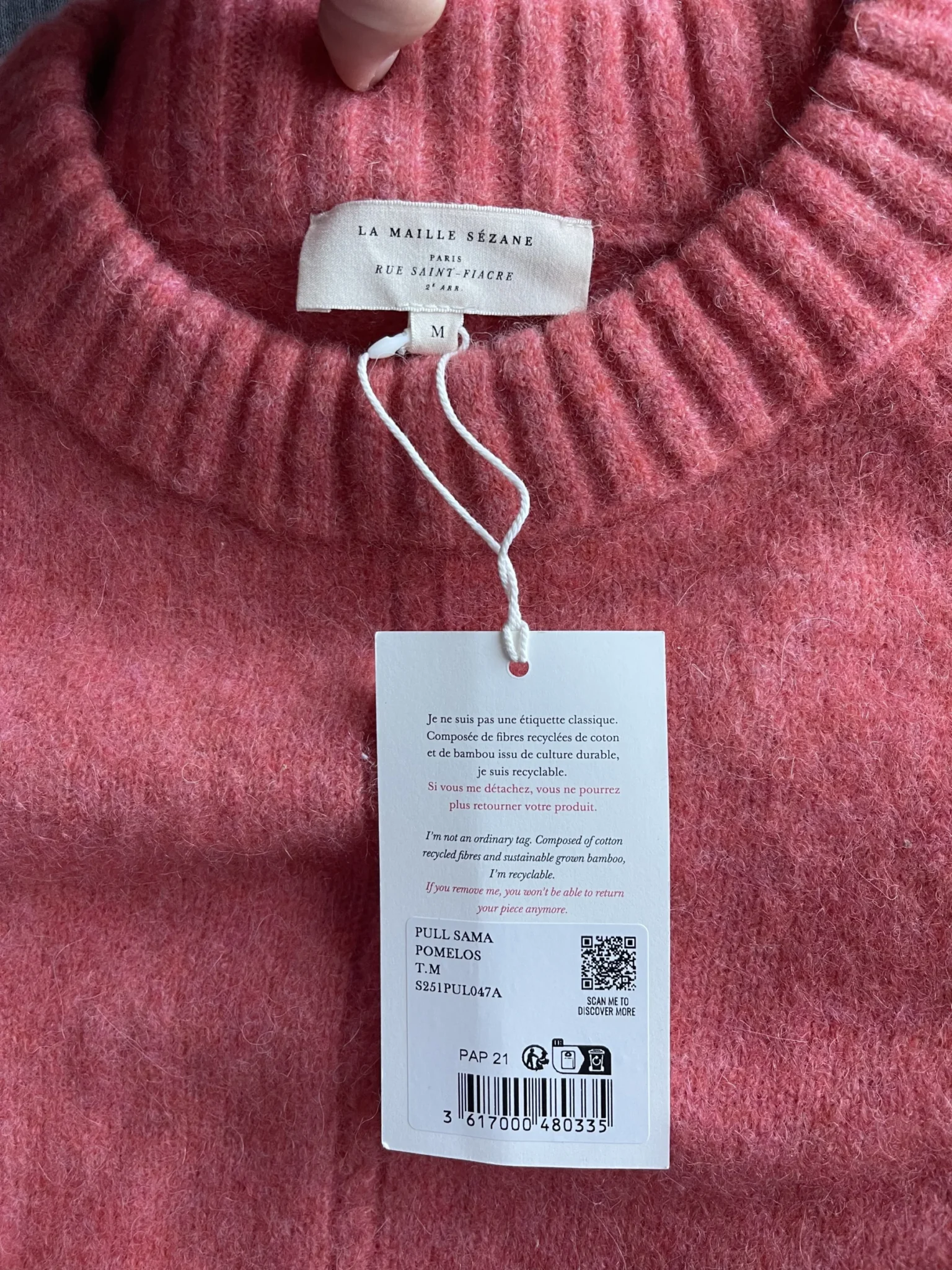 Image for Sama jumper by Sézane, brand new, unworn