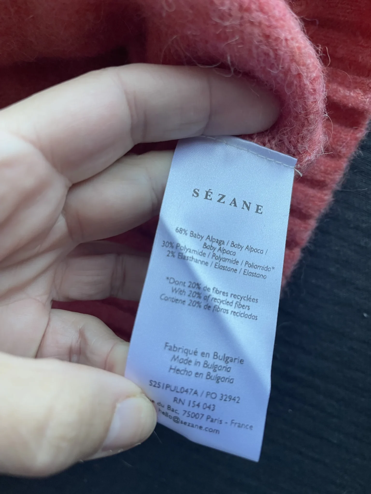 Image for Sama jumper by Sézane, brand new, unworn
