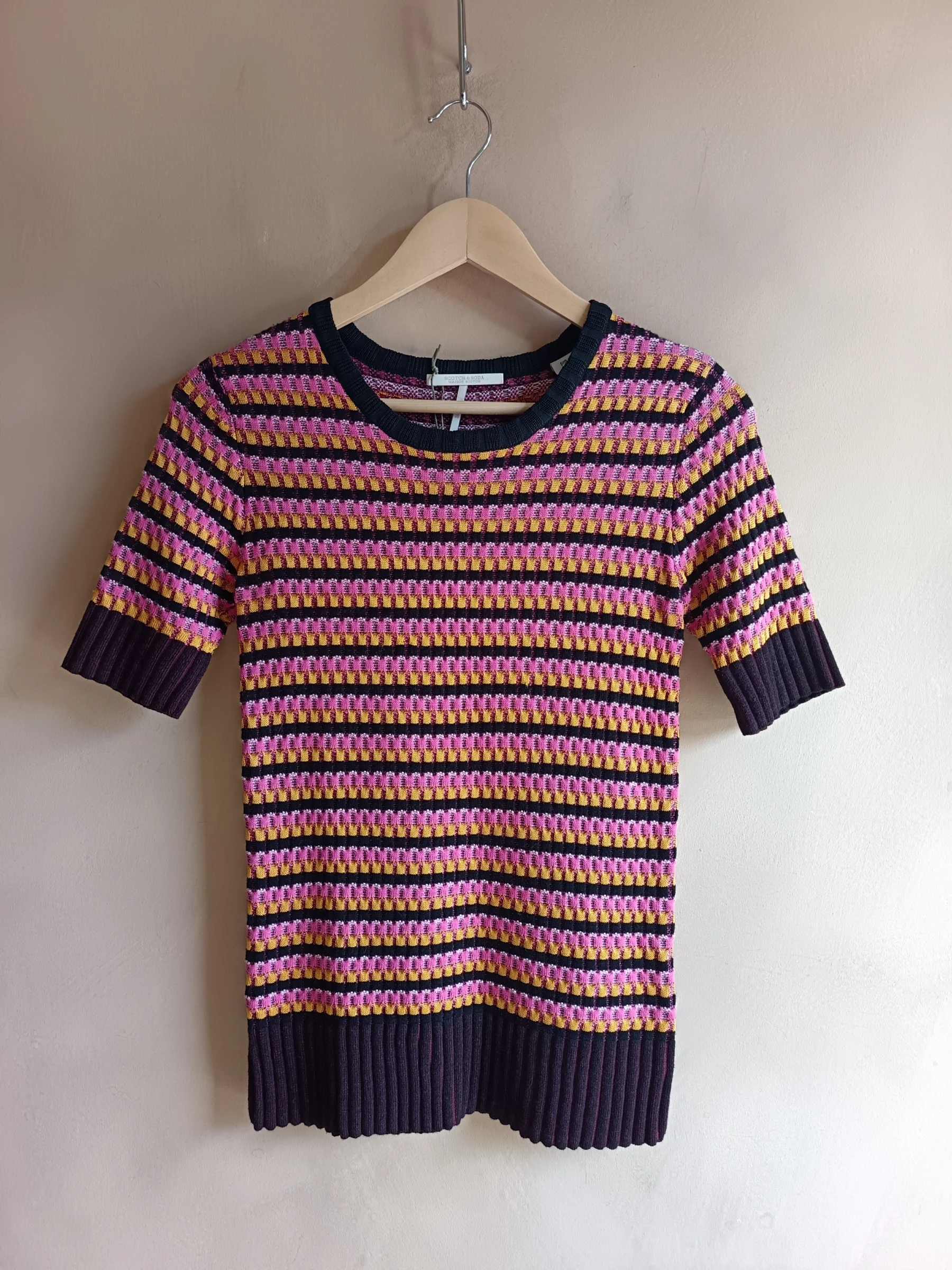 Retro-print wool jumper by Scotch & Soda Scotch and Soda seconde main