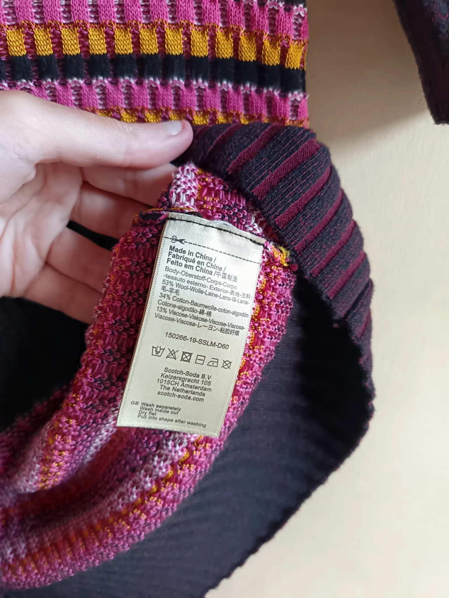 Image for Pull imprimé rétro en laine Scotch & Soda