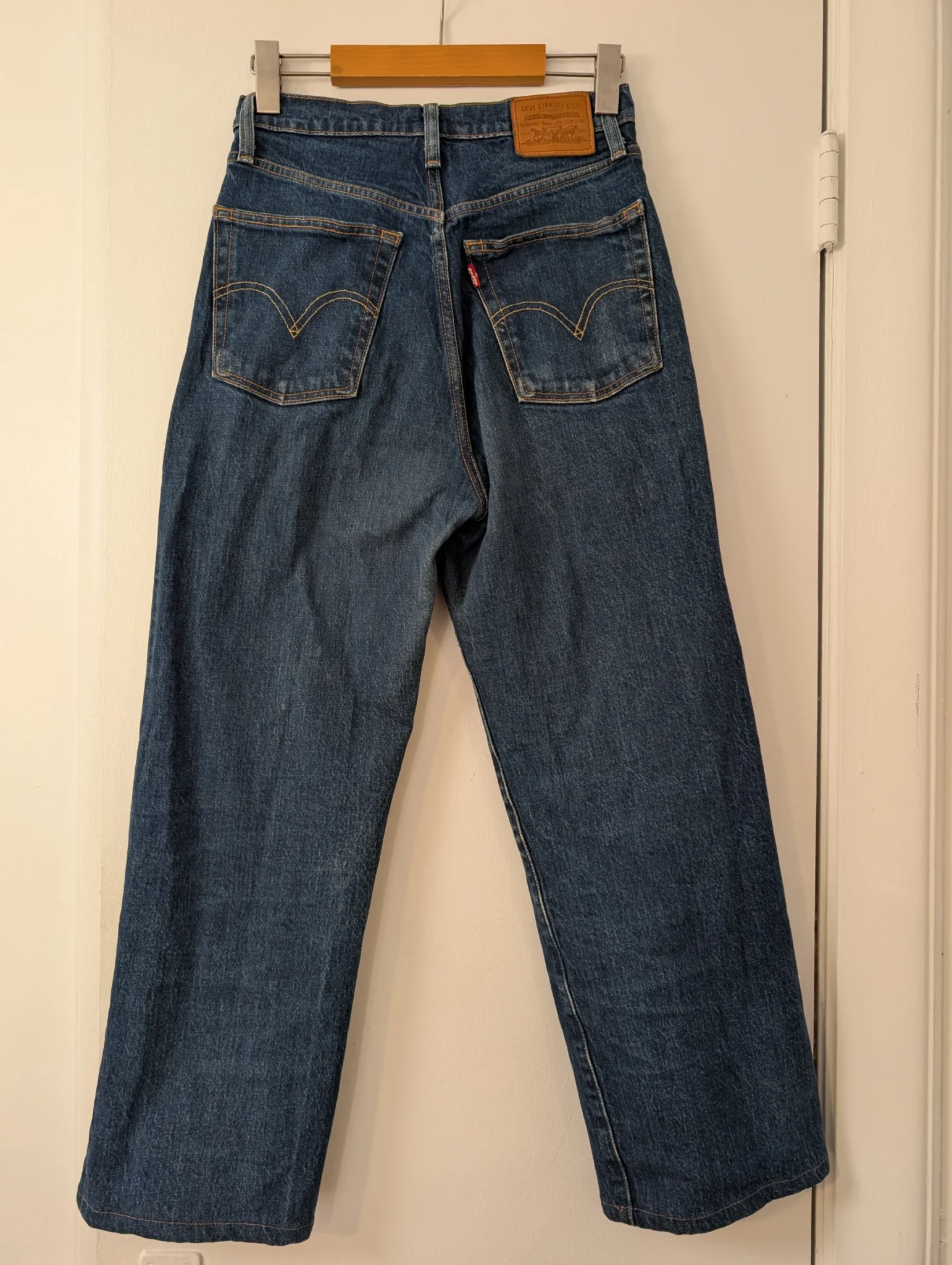 Image for Jeans Levi's ribcage straight bleu taille 27