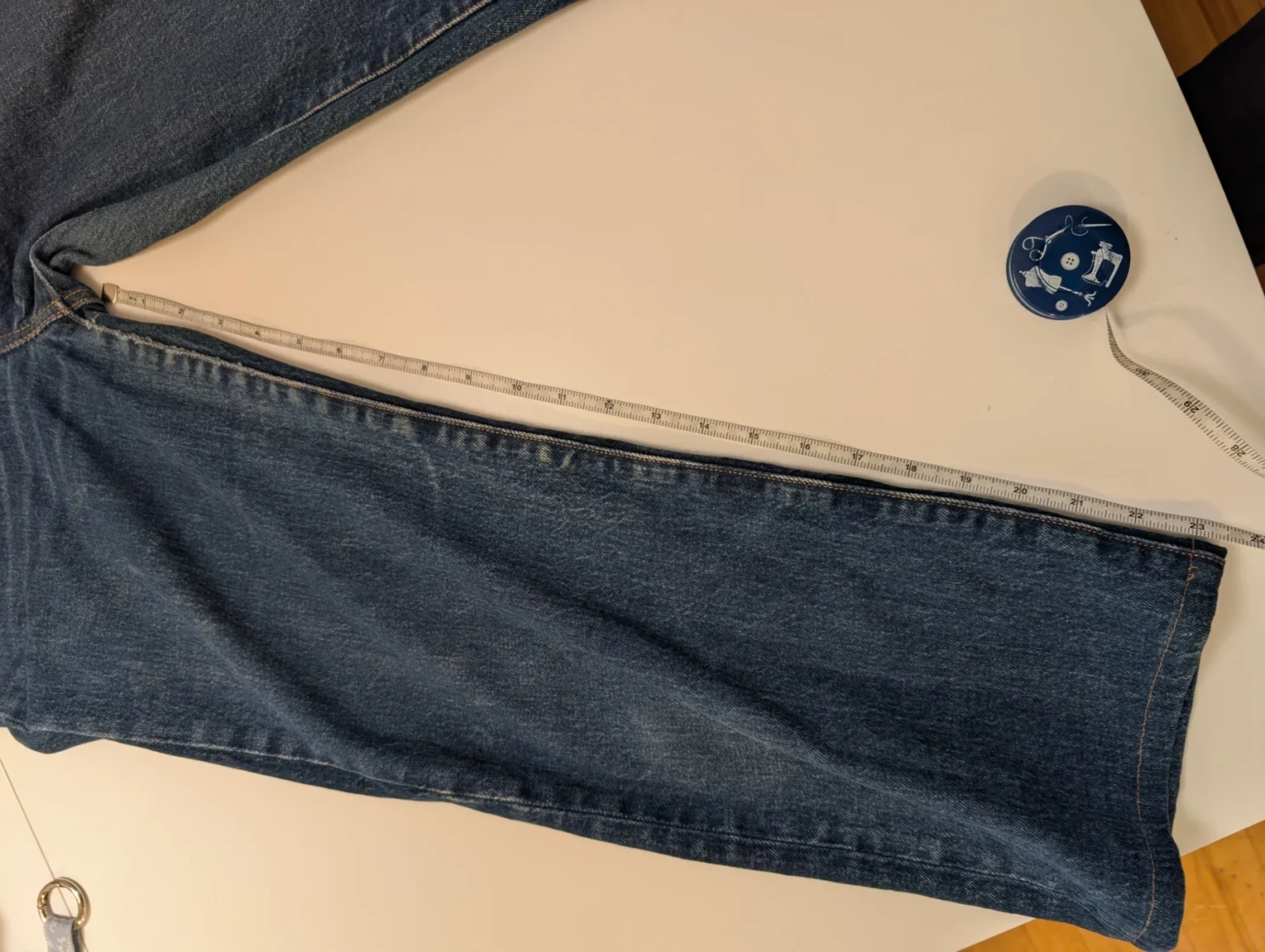 Image for Jeans Levi's ribcage straight bleu taille 27