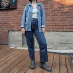 Thumbnail for Jeans Levi's ribcage straight bleu taille 27