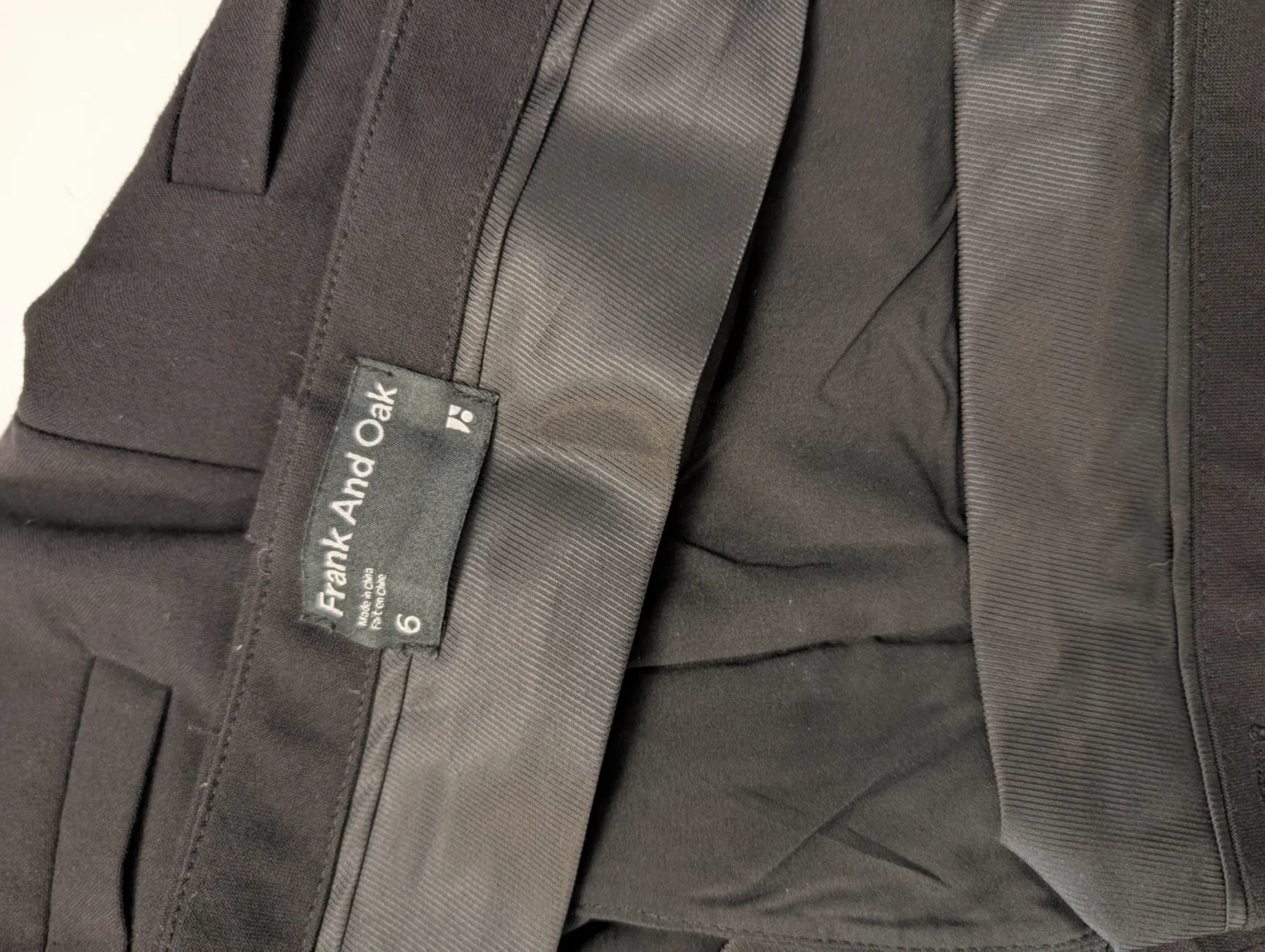Image for Pantalon Frank and Oak noir taille 6