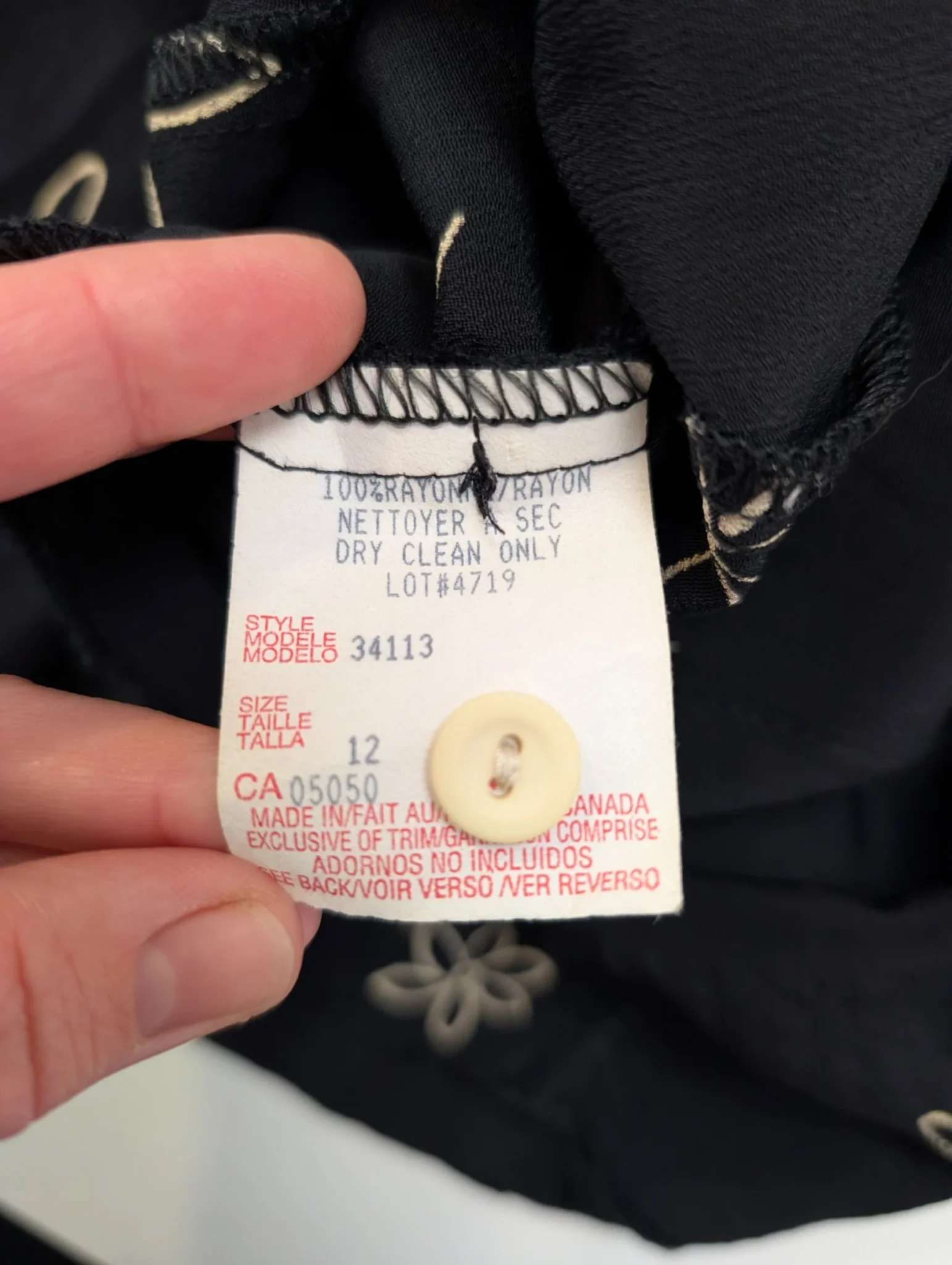 Image for Robe vintage Jacob taille 12