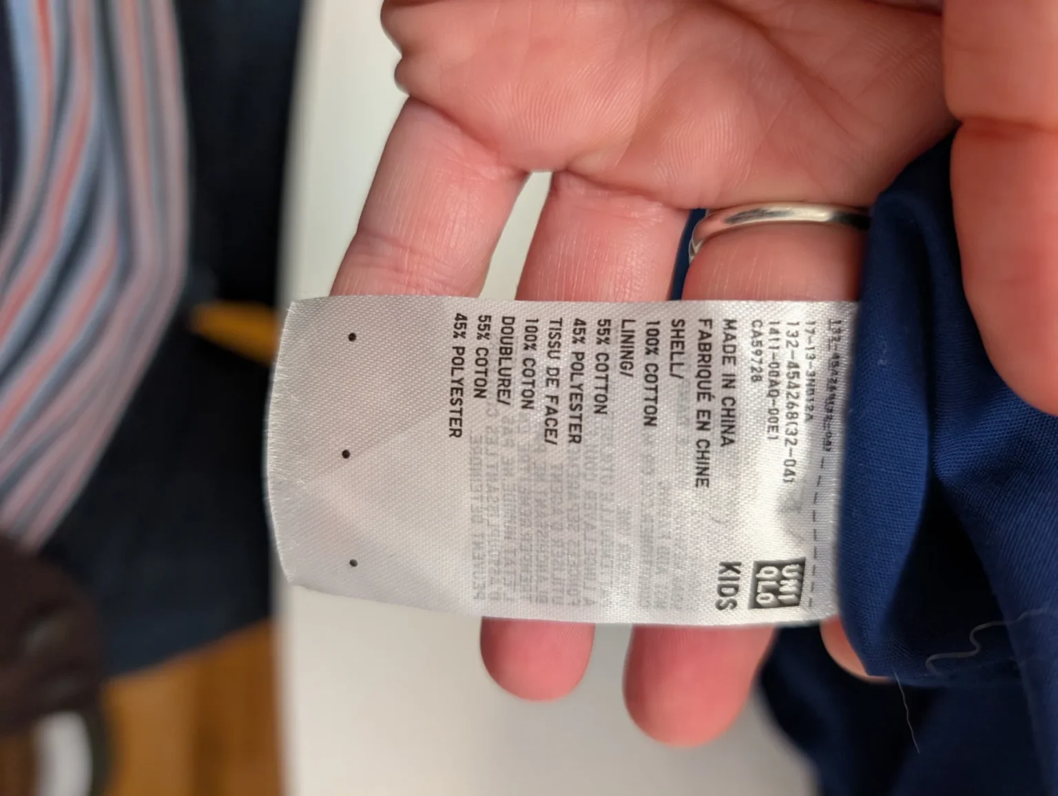 Image for Robe bleue sans manche Uniqlo fille