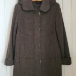 Thumbnail for Vintage Winter Coat, 50% wool, charcoal grey, Niccolini