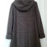 Thumbnail for Vintage Winter Coat, 50% wool, charcoal grey, Niccolini
