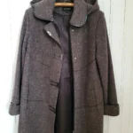 Thumbnail for Vintage Winter Coat, 50% wool, charcoal grey, Niccolini