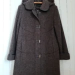 Thumbnail for Vintage Winter Coat, 50% wool, charcoal grey, Niccolini