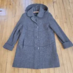 Thumbnail for Vintage Winter Coat, 50% wool, charcoal grey, Niccolini