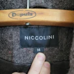 Thumbnail for Vintage Winter Coat, 50% wool, charcoal grey, Niccolini