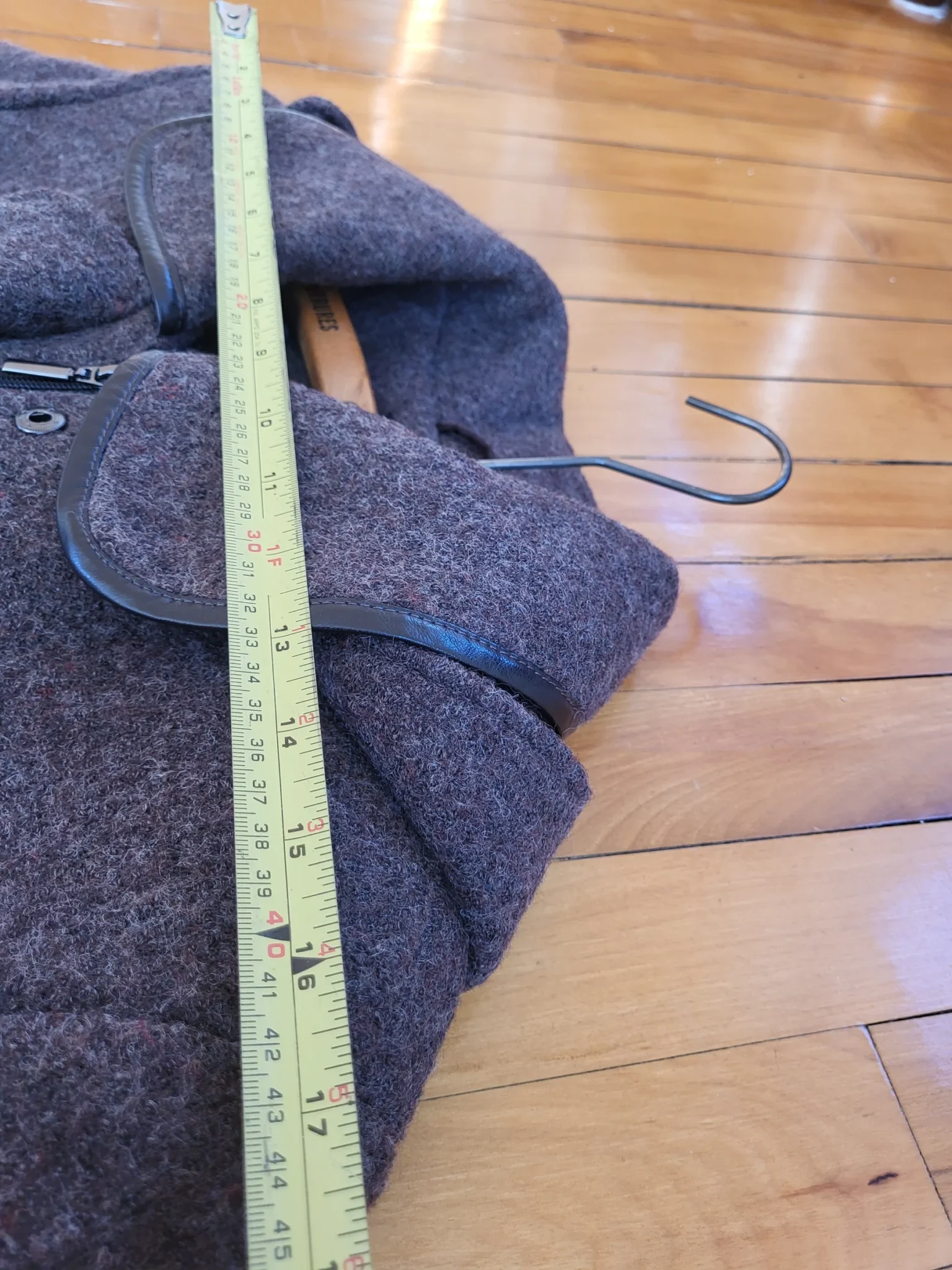 Image for Vintage Winter Coat, 50% wool, charcoal grey, Niccolini