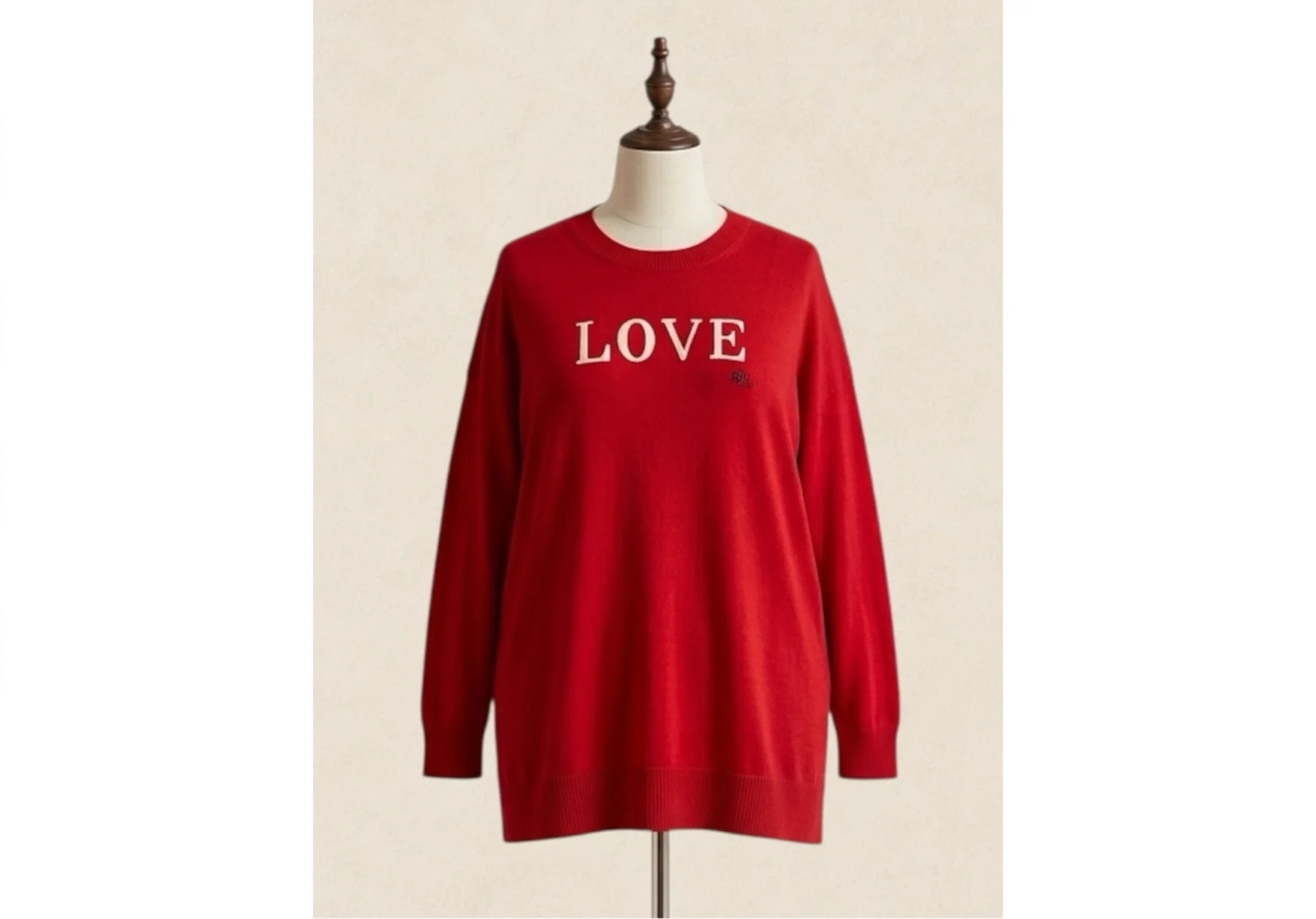 Lauren Ralph Lauren LOVE jumper – Cotton and modal Ralph Lauren seconde main