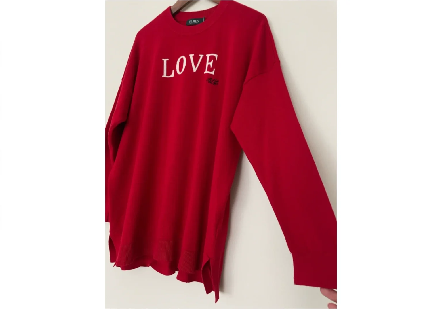 Image for Lauren Ralph Lauren LOVE jumper – Cotton and modal