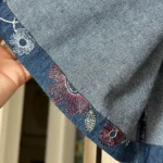 Thumbnail for Vintage sleeveless denim blouse