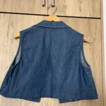 Thumbnail for Vintage sleeveless denim blouse