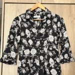 Thumbnail for Zara long floral shirt dress