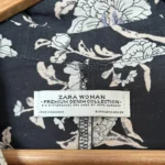 Thumbnail for Zara long floral shirt dress