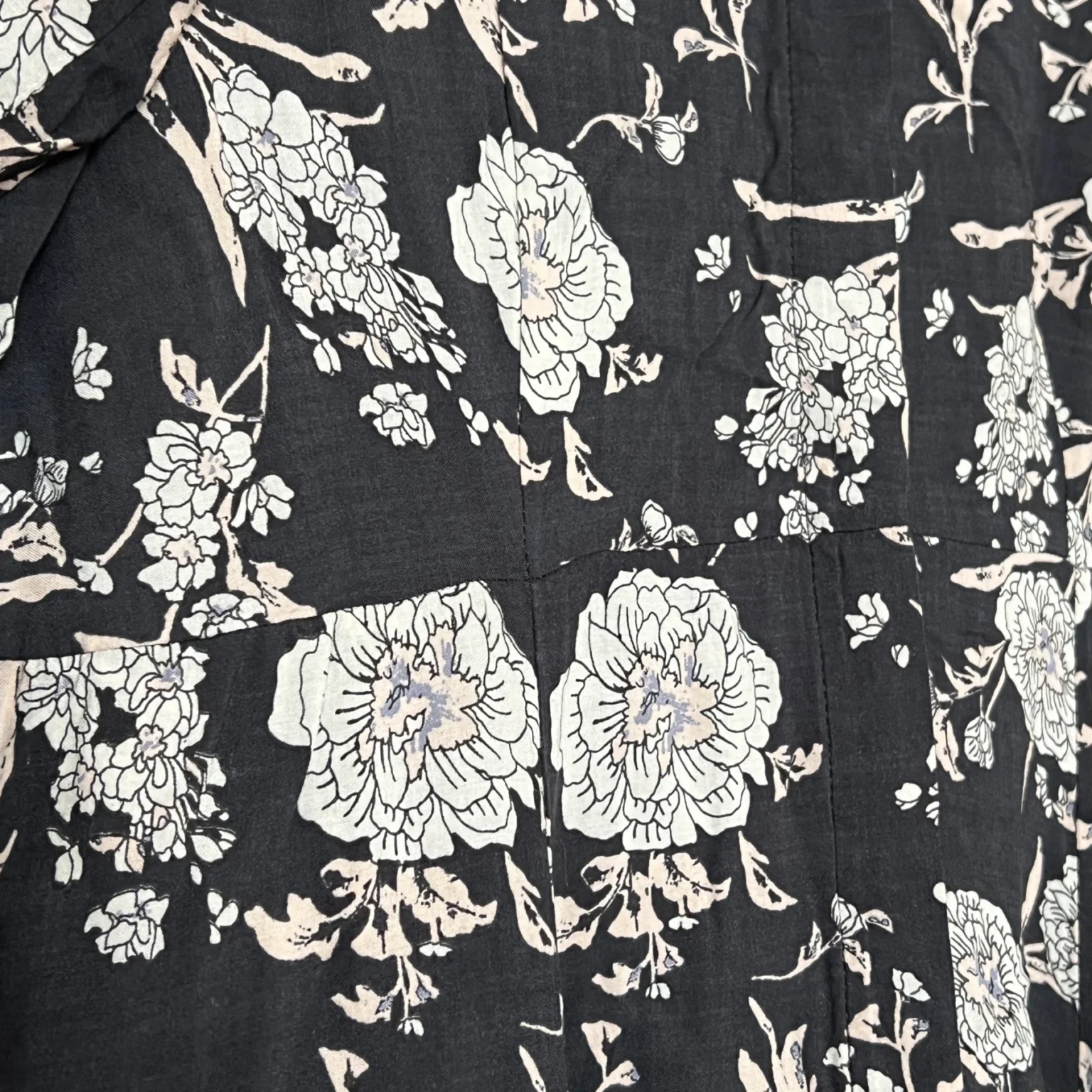 Image for Zara long floral shirt dress